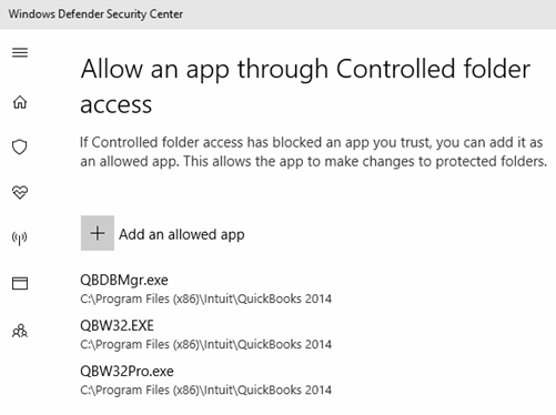 QB Controlled Folder Access